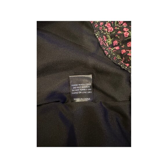 Étophe Studios Floral Ruched Dress - Small, Spaghetti Strap & Ruffled Bottom - Picture 3 of 4